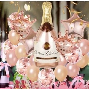 Pink and Gold Party Balloon Set